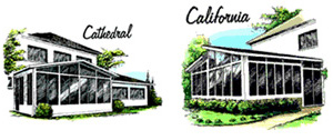 Cathedral and California Style Sunrooms - 3 Season Room Design Cathedral and California Style Sunrooms - 3 Season Room Design