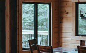 Slider Window from Interior of House